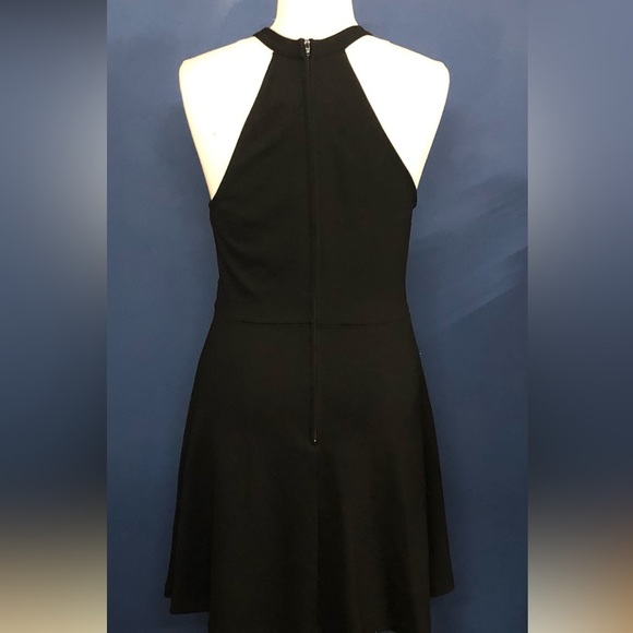 FRANCESCA Collection Blue Rain Black Dress Size M D308 - Picture 4 of 14